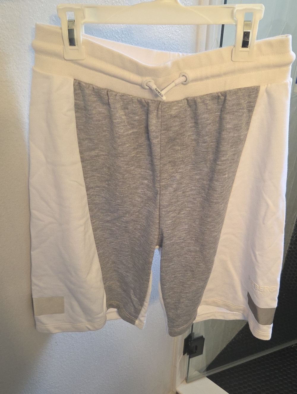 Iceberg Kids Two-Tone White and Gray Shorts